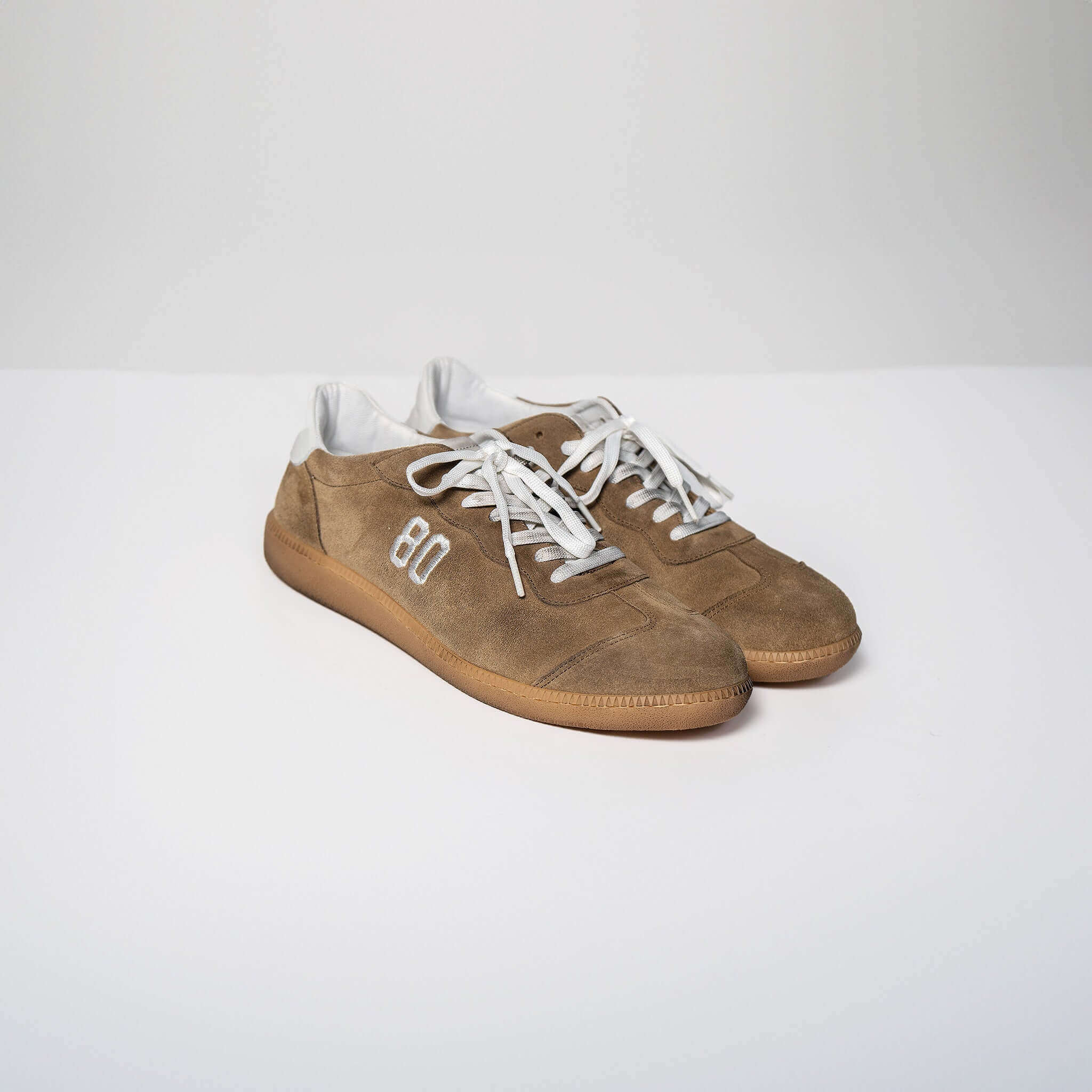 Harvard Suede Sneakers with Italian rubber sole and raised insole, made in Italy